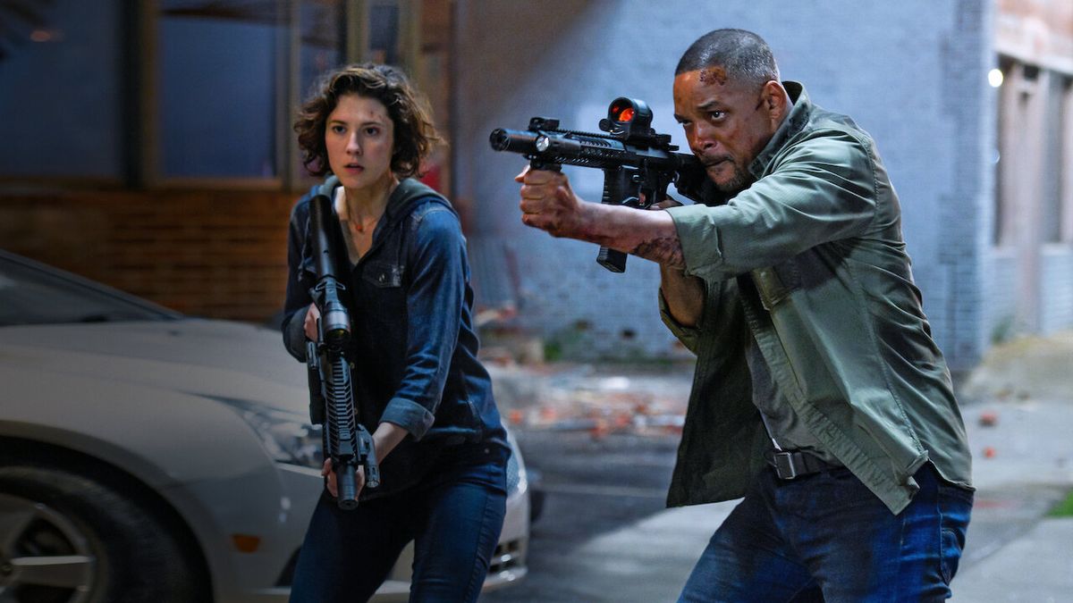 What is the movie starring Will Smith that was criticized by critics, but is the most watched on Netflix