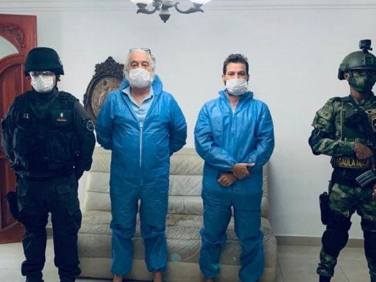 Los dos estadounidenses fueron detenidos en Santa Marta, Colombia.