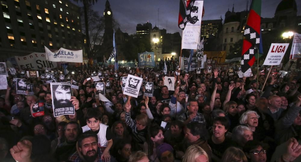 En masiva marcha, familiares de Maldonado pidieron que Bullrich “dé un paso al costado” (foto 2)