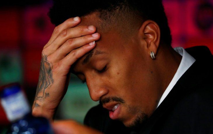 Eder Militao durante su presentación en Real Madrid.