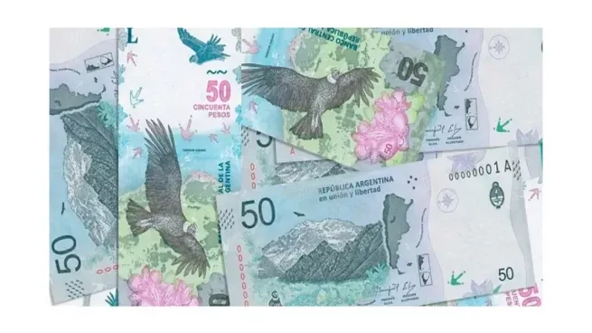 Un billete de $50 con una particularidad en su impresión.