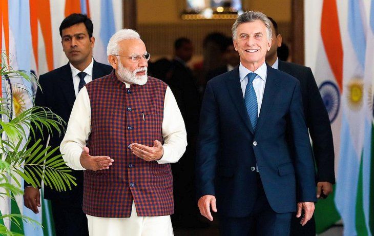 en india, macri se reunio con el premier modi y firmo acuerdos con empresarios