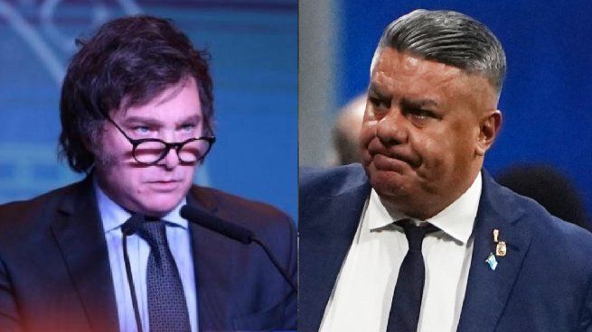 Javier Milei y Claudio Tapia, en pie de guerra.