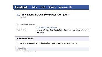 Grupos que niegan el Holocausto aparecen en Facebook