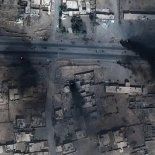 Imágenes satelitales permiten ver los daños de la guerra. Imágenes satelitales permiten ver los daños de la guerra.