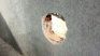 The hole that the prisoners made to escape. The hole that the prisoners made to escape.