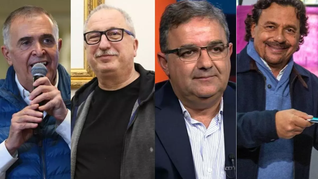 Osvaldo Jaldo, Hugo Passlacqua, Raul Jalil y Gustavo Sáenz, cuatro de los siete gobernadores que se reunieron por zoom. Osvaldo Jaldo, Hugo Passlacqua, Raul Jalil y Gustavo Sáenz, cuatro de los siete gobernadores que se reunieron por zoom.