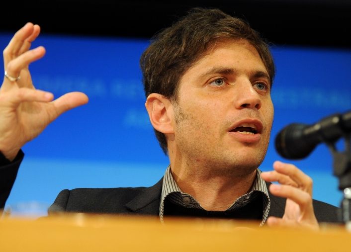 Axel Kicillof en el Ministerio de Economía