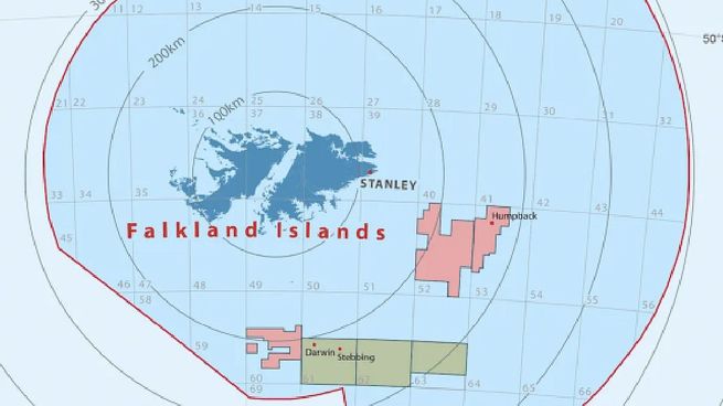 Offshore en Islas Malvinas. El mapa descriptivo de Rockhopper Exploration PLC que publicó el sitio Agenda Malvinas.