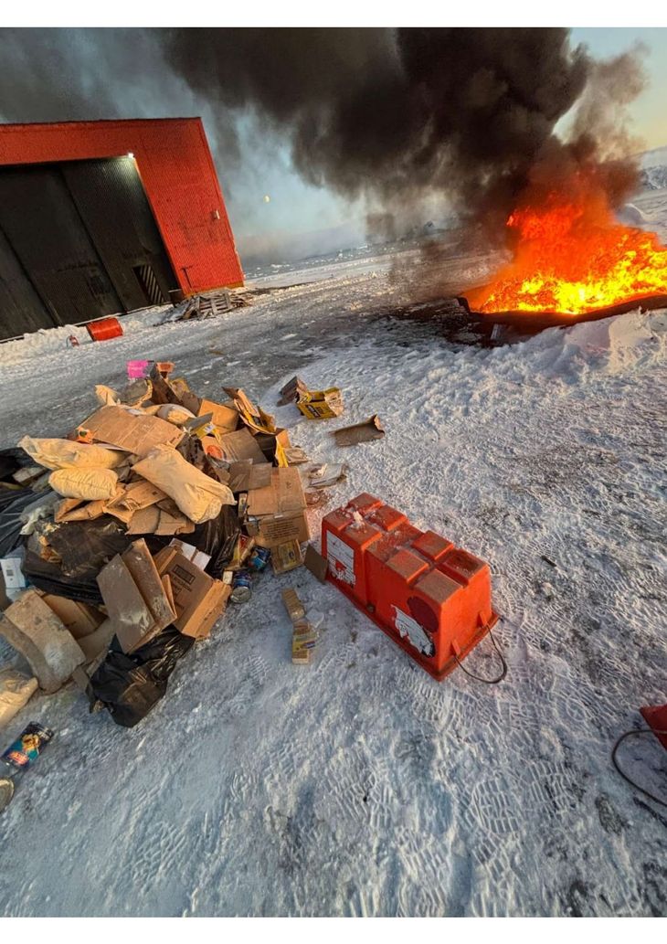 La quema a cielo abierto está prohibida en la Antártida La quema a cielo abierto está prohibida en la Antártida