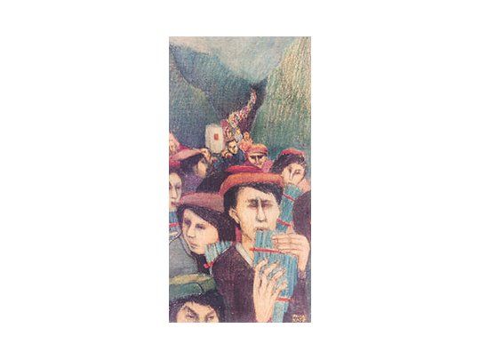 «Sikuris en Punta Corral» de Silvia Katz, unade las autoras salteñas que este año protagonizanel programa «Argentina Pinta Bien»,destinado a difundir la obra de artistas de lasdistintas provincias.