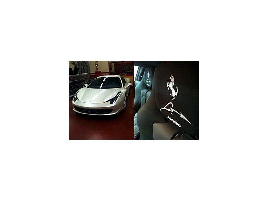 La Ferrari 458 Italia de Alonso.