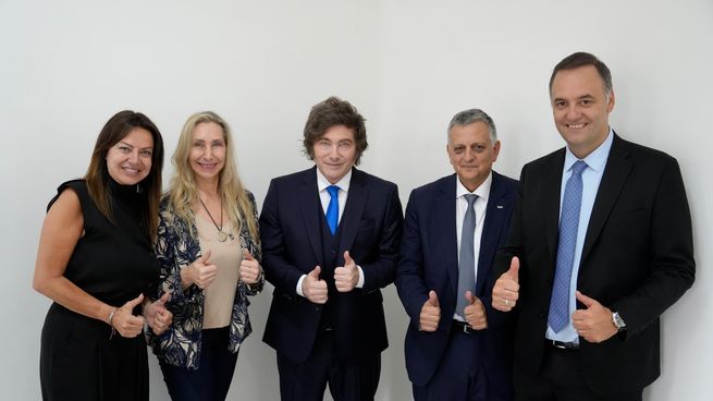 Javier Milei celebró junto a parte de su Gabinete.