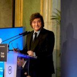 Javier Milei, durante su paso por Madrid.