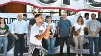 Agustín Rombolá en un acto de la UCR, con dirigentes del Comité Nacional.