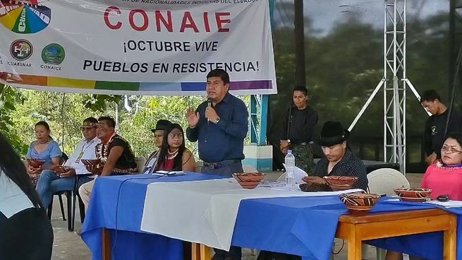 Asamblea de la Conaie en Ecuador.