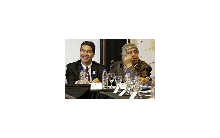 Jorge Capitanich y Hugo Moyano