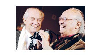 ámbito.com | Carlos Saura junto a Vittorio Storaro, director de fotografía de «Io, Don Giovanni», film que muestra un Mozart muy diferente al  «Amadeus» de Milos Forman, presidente del jurado del IV Festival de Cine de Roma.