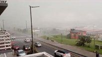 Temporal en Miramar: un muerto y fuertes destrozos por el viento