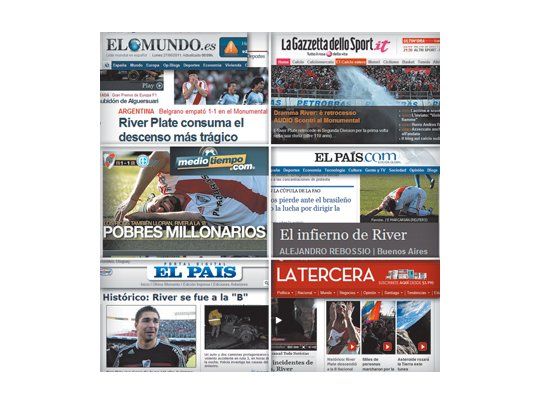 Ecos del descenso en medios del mundo