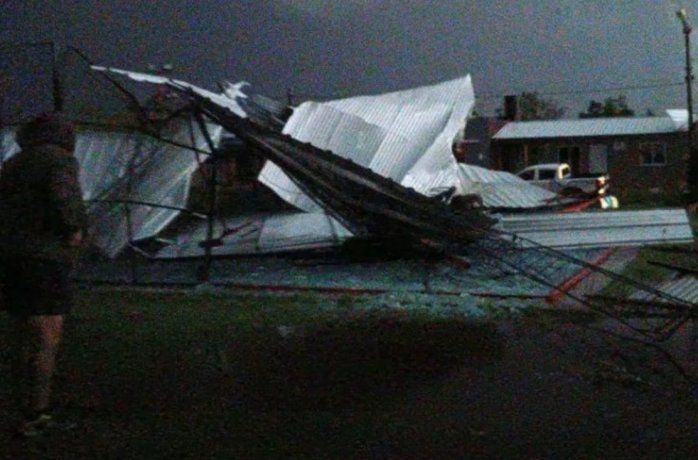El temporal causó destrozos en varias localidades.
