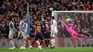 Gol de tiro libre de Lionel Messi frente al Liverpool en la semifinal de la Champions League 2019.