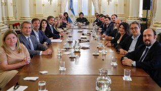 Javier Milei se reunió con legisladores en Casa Rosada.&nbsp; 