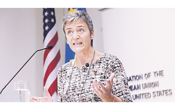 Encuentro. Margrethe Vestager está en EE.UU. Entre otros, escuchará las quejas del secretario del Tesoro, Jack Lew.
