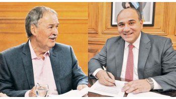 Contraste. Schiaretti y Manzur, dos peronistas que no darán retiros anticipados. Pero el plan sí seduce a otros distritos, incluso del PJ. Ver Galería.