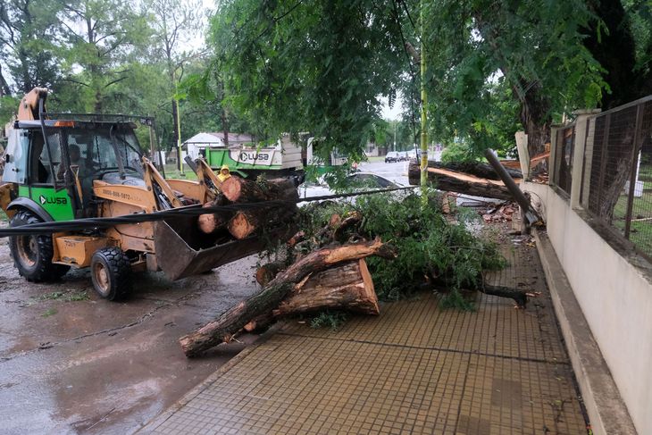El temporal en Corrientes causó daños materiales importantes. 