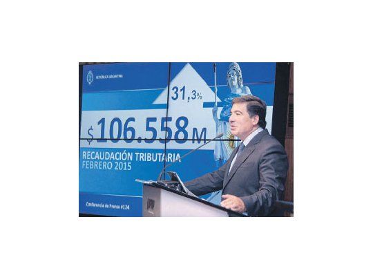 El titular de la AFIP, Ricardo Echegaray, dijo que los ingresos tributarios en el primer trimestre del año aumentaron el 30 %.
