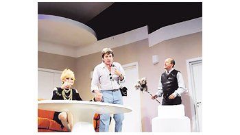 Norma Pons, Beto César y Daniel Aráoz en «Departamento por un día», del recordado Hugo Sofovich.