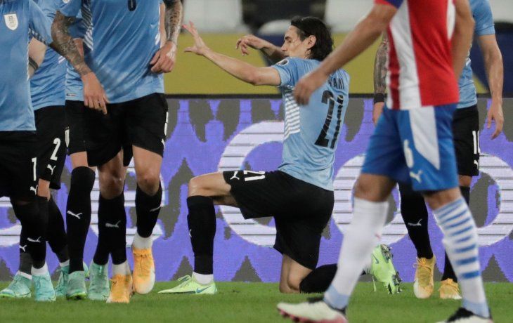Uruguay le ganó a Paraguay en la Copa América.