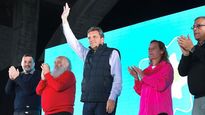 Sergio Massa durante el acto en Ferro.&nbsp;