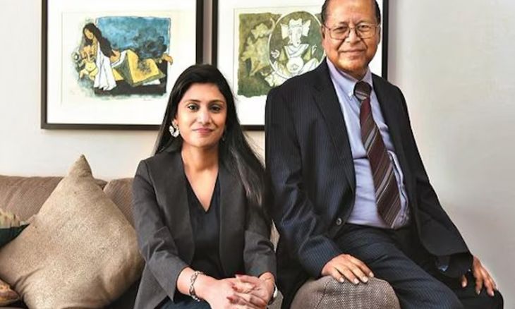 Vinod Saraf with his daughter Vinati Saraf Multreja, the current CEO of the company.