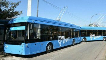 Trolebuses rosarinos afectados por el calor.&nbsp;