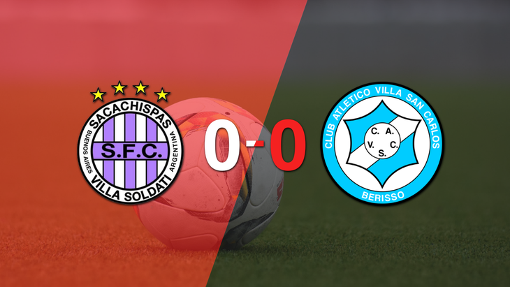 Cero a cero terminó el partido entre Sacachispas y Villa San Carlos