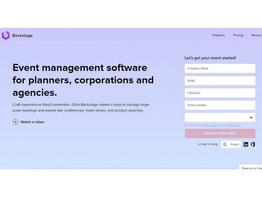 Zoho Backstage: la herramienta digital que planea eventos