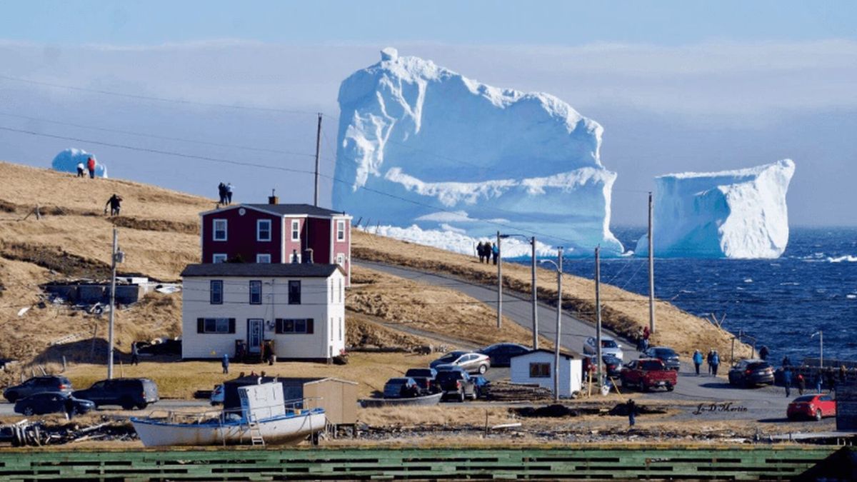 Misterio En Canad Apareci Un Iceberg En La Isla De Terranova   Icerberg Canadajpg 