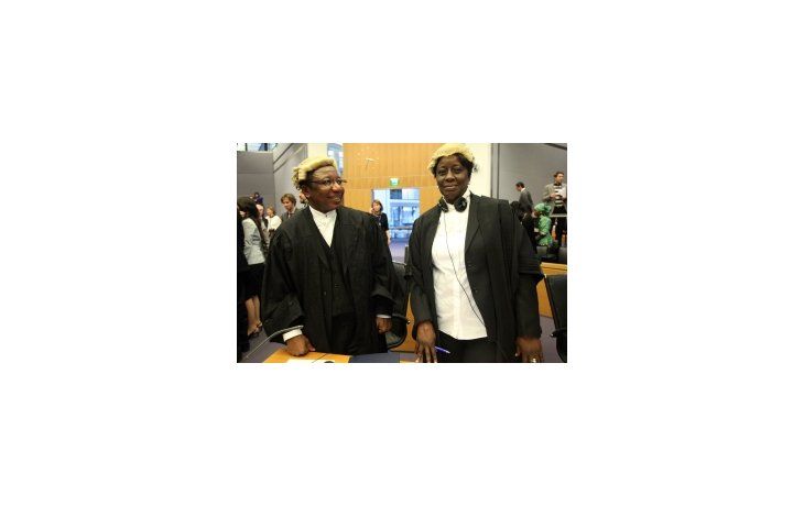Delegación de Ghana ante el Tribunal del Mar.