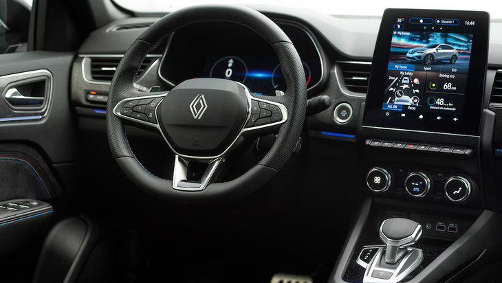 The Renault Arkana has a mild-hybrid system that includes a starter/generator and an additional lithium-ion battery. The Renault Arkana has a mild-hybrid system that includes a starter/generator and an additional lithium-ion battery.