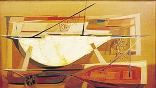 barcas. La pintura de Vicente Forte tiene una base de $1.200.000.