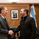 Diego Santilli y Juan Pablo Valdés se reunieron en la Casa Rosada. Diego Santilli y Juan Pablo Valdés se reunieron en la Casa Rosada.