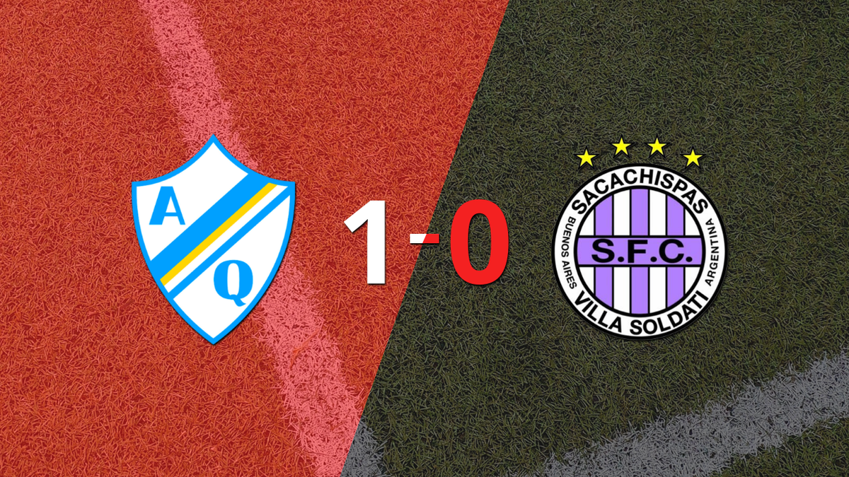 Arg. de Quilmes defeated Sacachispas 1-0 at home