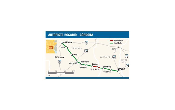 Cristina inaugura hoy la autopista Córdoba-Rosario