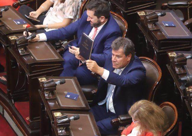 Manes y Milei protagonizaron un tenso cruce en el recinto.