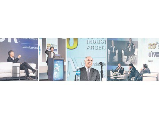 Mauricio Macri -al igual que otros candidatos- contestó preguntas ayer en la cumbre de la UIA. Antes expuso el ministro de Economía, Axel Kicillof, e hizo lo propio el titular de la Corte Suprema, Ricardo Lorenzetti. Uno de los paneles que concitó mayor interés fue el de los economistas representantes de las distintas fuerzas políticas. Entre ellos, Miguel Bein (asesor de Scioli) y Carlos Melconian (por el PRO).