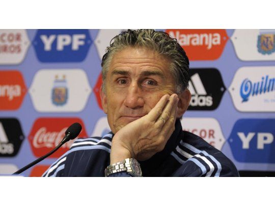 Bauza y su mejor triunfo con la selección argentina.