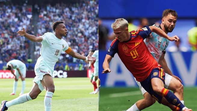 Francia y España jugarán el martes por el pase a la final.