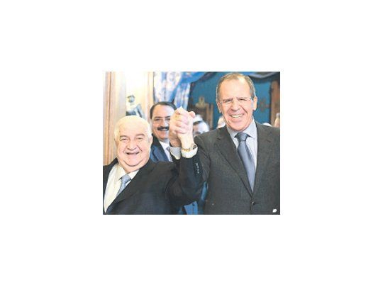 En vísperas de la cumbre internacional en Ginebra para lograr la pacificación de Siria, los gobiernos de ese país y de Rusia expusieron una vez más su fuerte alianza. Para ello, el canciller sirio, Walid al Moalem, visitó en Moscú a su par, Serguéi Lávrov.